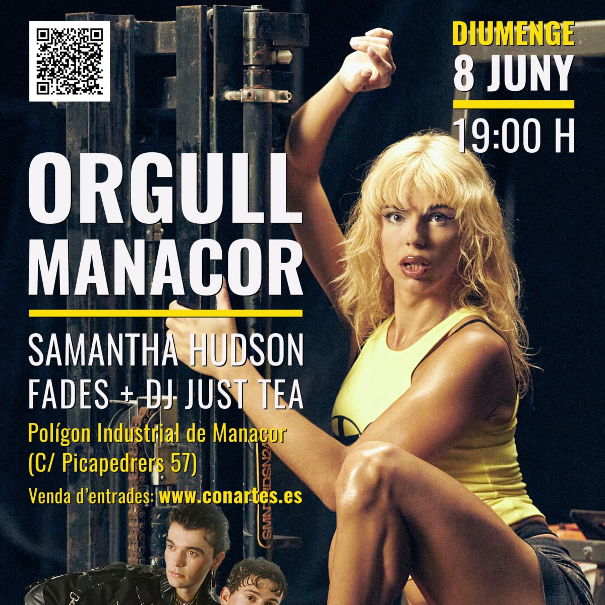 Samantha Hudson i FADES encapçalen l’Orgull Manacor