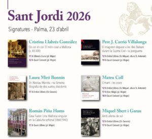 Sant Jordi 2026: Signatures a Palma