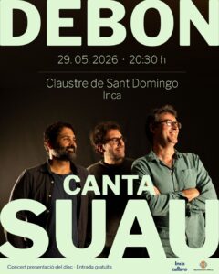 Pau Debon, Pere Suau i Antoni Bujosa presenten disc a Inca