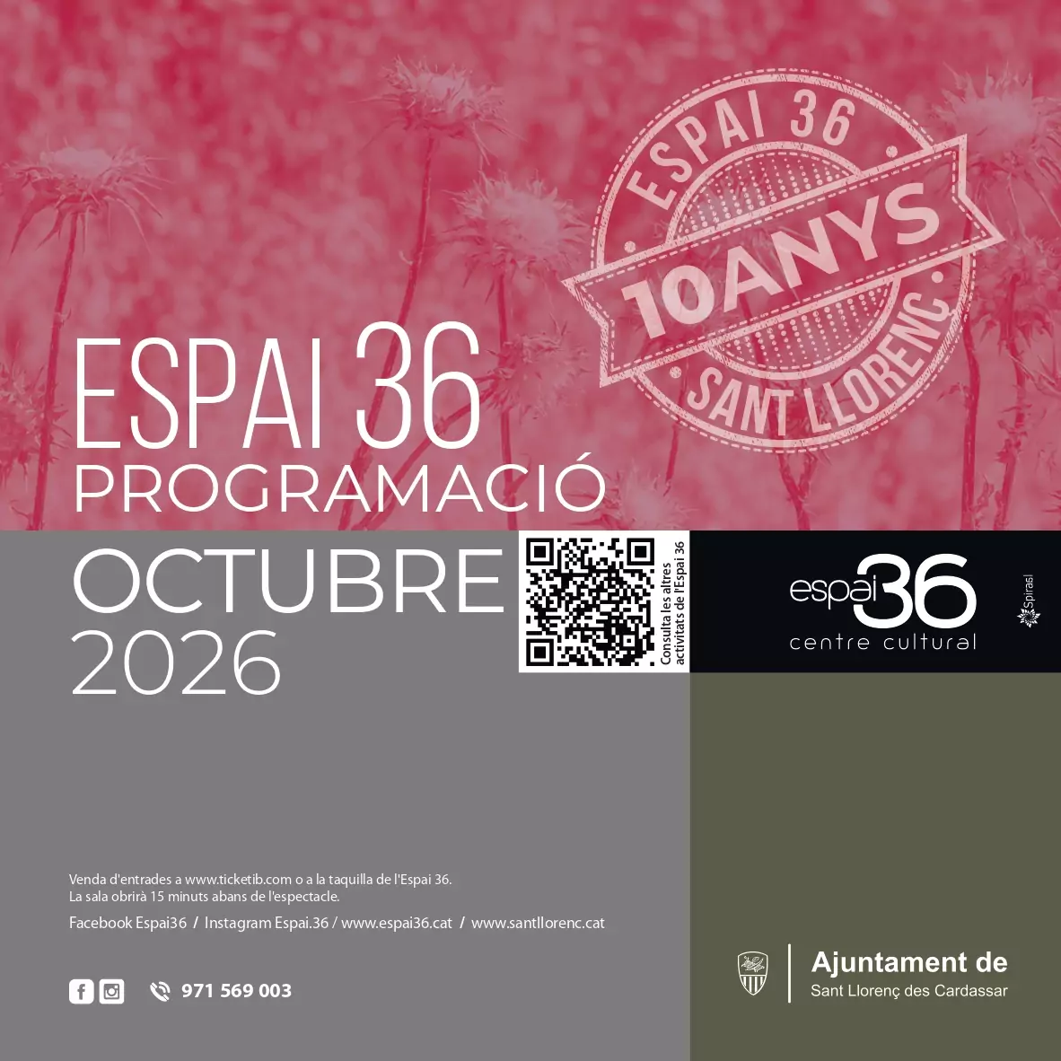 Teatre i música a l'octubre de l'Espai 36