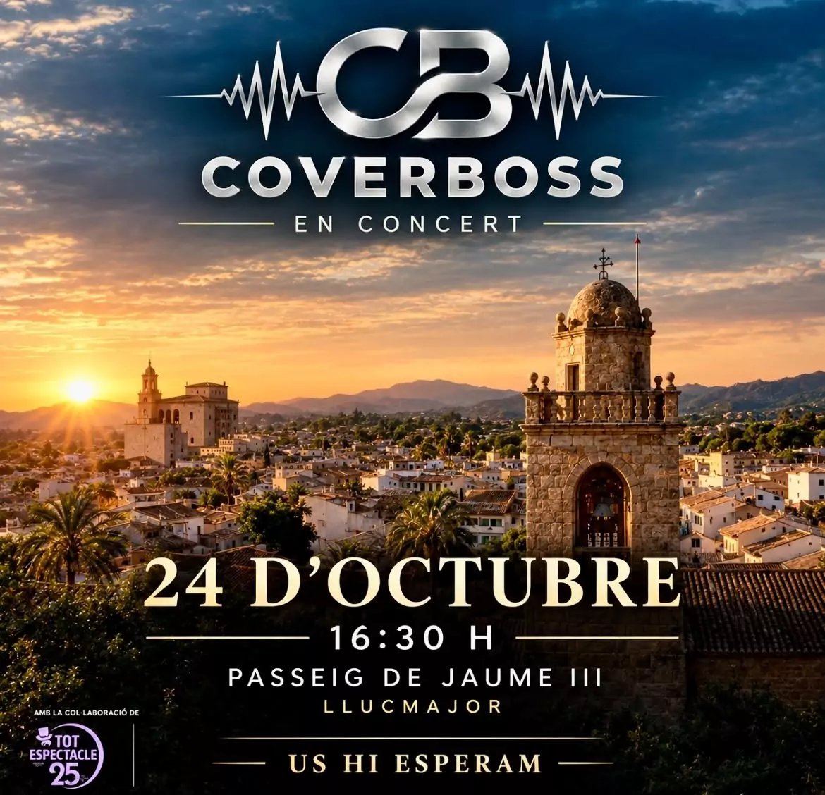 Concert de Coverboss al tardeo de Llucmajor