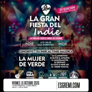 Es Gremi acull la tercera Gran Fiesta del Indie a Palma