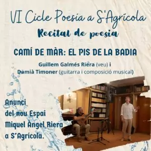 Espai Miquel Àngel Riera i recital poètic a S'Agrícola